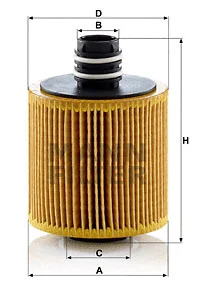 MANN-FILTER olajszűrő - HU 8006 z - TothCarparts