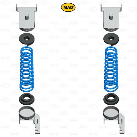 MAD Futóműkészlet, rugók - HV-498050 - TothCarparts