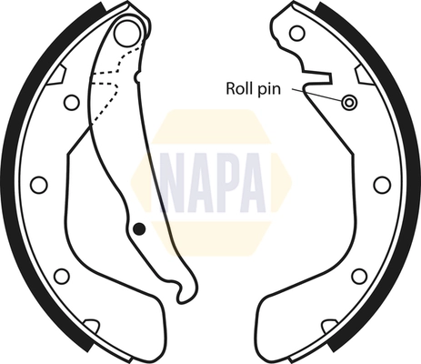 NAPA fékpofakészlet - NBS1017 - TothCarparts