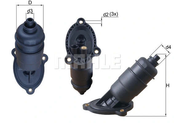 MAHLE hidraulikus szűrő, automatikus váltó - HX 155 - TothCarparts