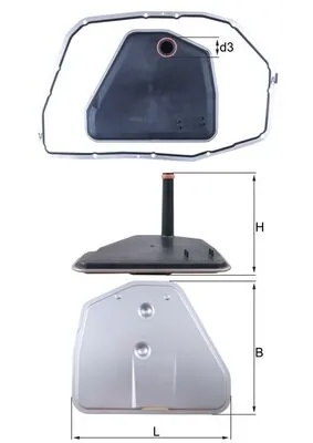 MAHLE Hidraulikus szűrő, automata sebességváltó - HX 164D1 - TothCarparts