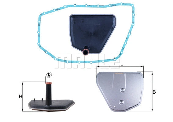 MAHLE hidraulikus szűrő, automatikus váltó - HX 235D - TothCarparts