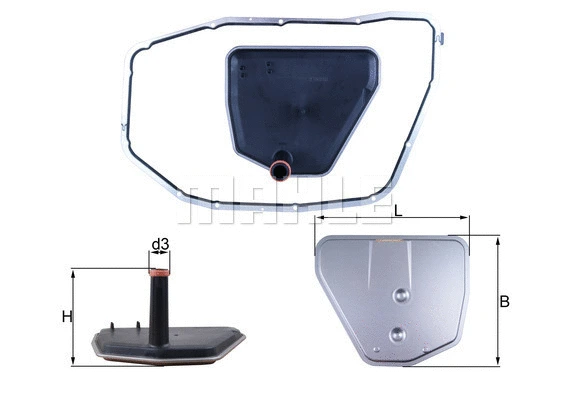 KNECHT hidraulikus szűrő, automatikus váltó - HX 235D1 - TothCarparts