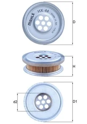 KNECHT hidraulikus szűrő, kormányzás - HX 44 - TothCarparts