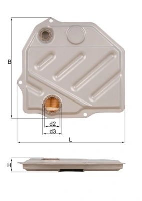 MAHLE Hidraulikus szűrő, automata sebességváltó - HX 46 - TothCarparts