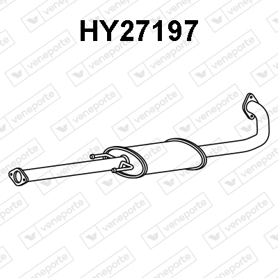 VENEPORTE első hangtompító - HY27197 - TothCarparts