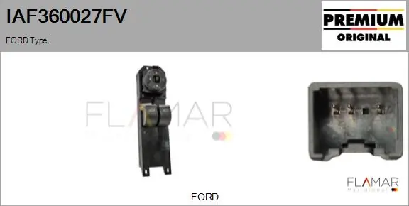 FLAMAR kapcsoló, ablakemelő - IAF360027FV - TothCarparts