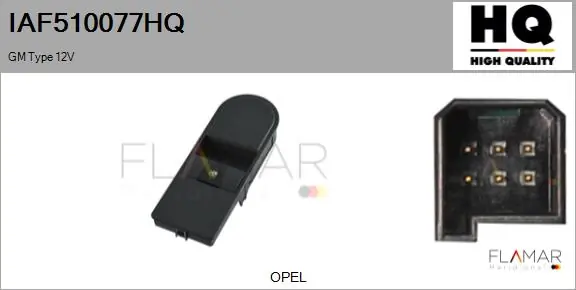 FLAMAR kapcsoló, ablakemelő - IAF510077HQ - TothCarparts