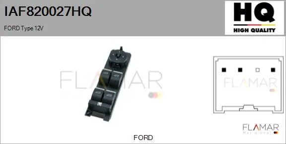 FLAMAR kapcsoló, ablakemelő - IAF820027HQ - TothCarparts