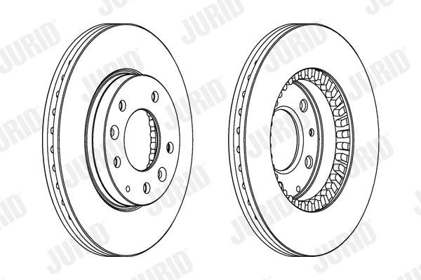 JURID féktárcsa - 562446JC-1 - TothCarparts