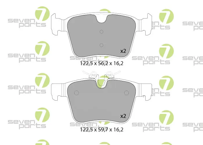 7 SEVEN PARTS fékbetétkészlet, tárcsafék - SVP29040 - TothCarparts