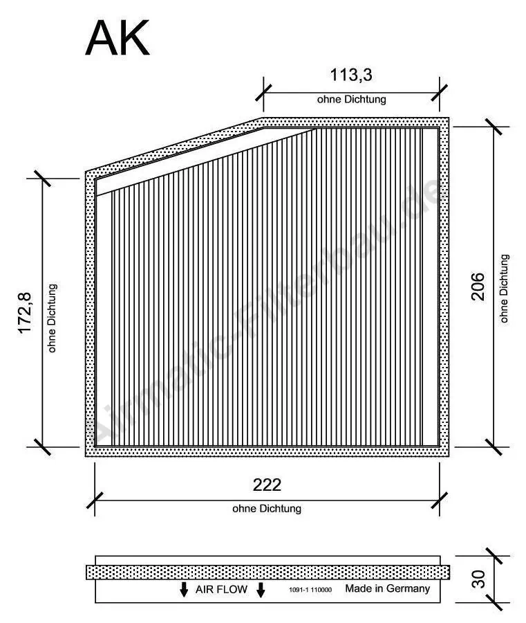 AIRMATIC Filterbau szűrő, utastér levegő - IF1091-1 - TothCarparts