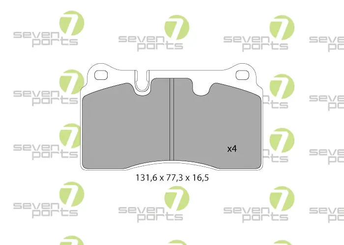 7 SEVEN PARTS fékbetétkészlet, tárcsafék - SVP24840 - TothCarparts
