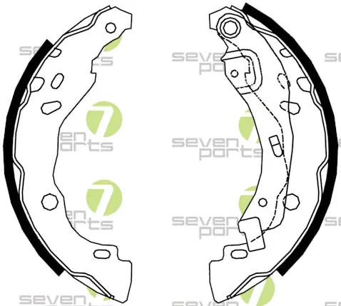 7 SEVEN PARTS fékpofakészlet - SVG10685 - TothCarparts
