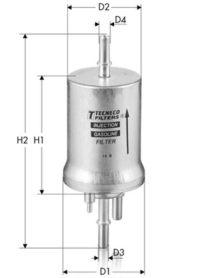 TECNECO FILTERS Üzemanyagszűrő - IN1040 - TothCarparts