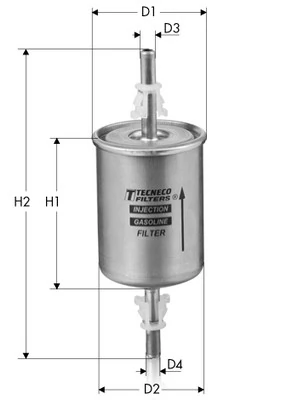 TECNECO FILTERS Üzemanyagszűrő - IN57 - TothCarparts