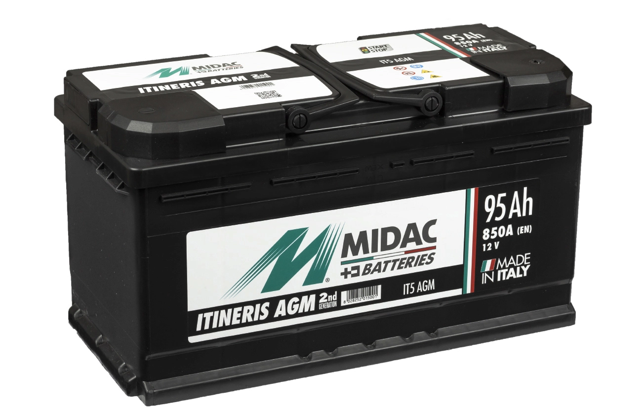 MIDAC S.p.A. Indító akkumulátor - IT5 AGM - TothCarparts