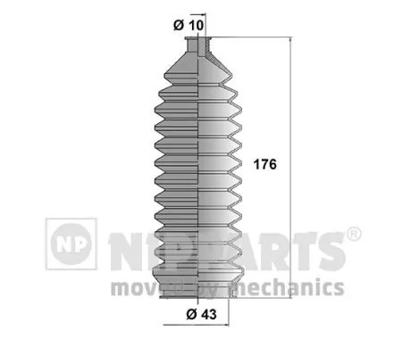 NIPPARTS gumiharang készlet, kormányzás - J2858000 - TothCarparts