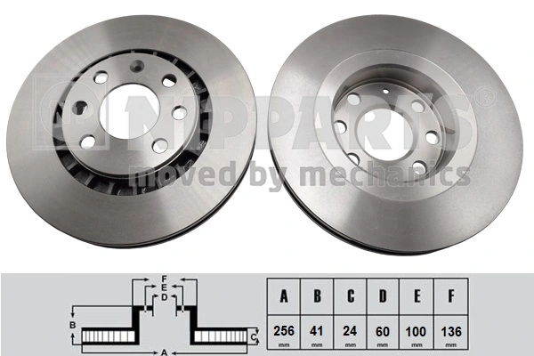 NIPPARTS féktárcsa - J3300907 - TothCarparts