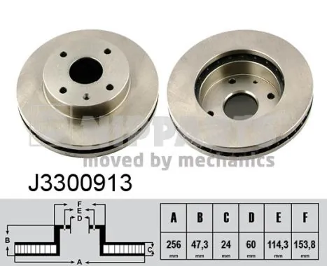 NIPPARTS féktárcsa - J3300913 - TothCarparts