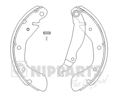 NIPPARTS fékpofakészlet - J3500900 - TothCarparts
