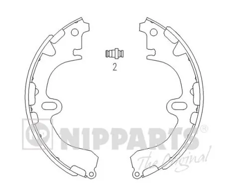 NIPPARTS fékpofakészlet - J3502034 - TothCarparts
