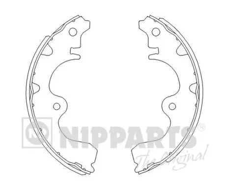 NIPPARTS fékpofakészlet - J3502047 - TothCarparts