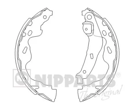 NIPPARTS fékpofakészlet - J3502082 - TothCarparts