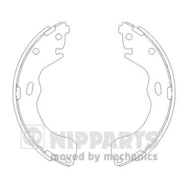 NIPPARTS fékpofakészlet - J3503040 - TothCarparts