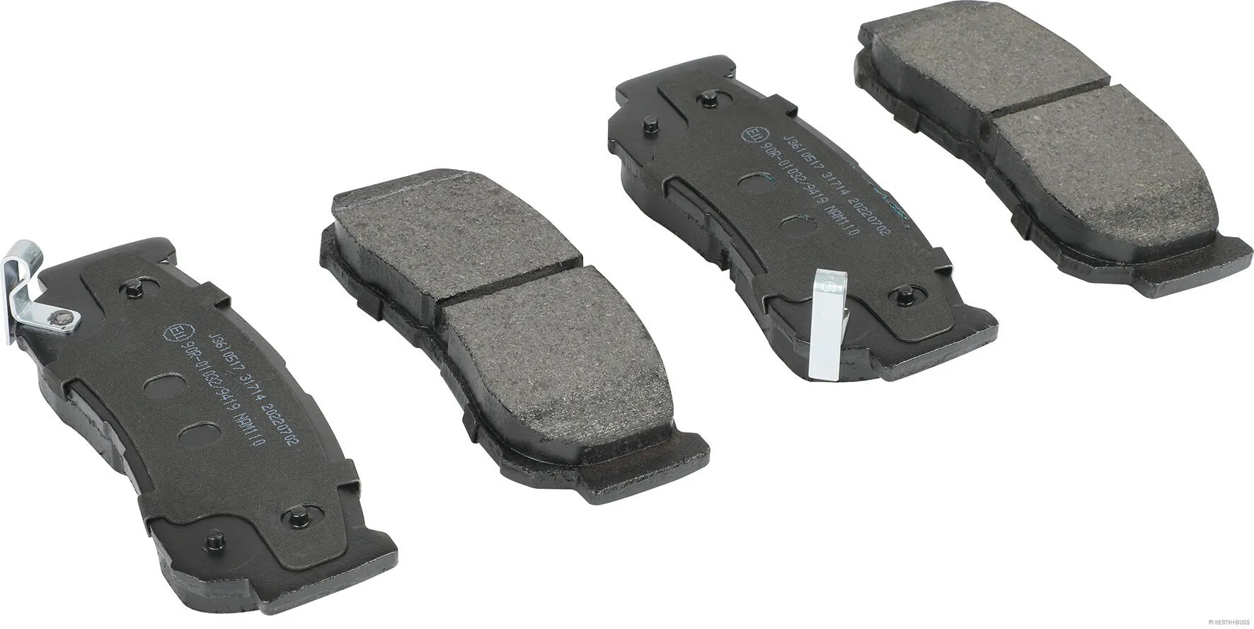 HERTH+BUSS JAKOPARTS fékbetétkészlet, tárcsafék - J3610517 - TothCarparts