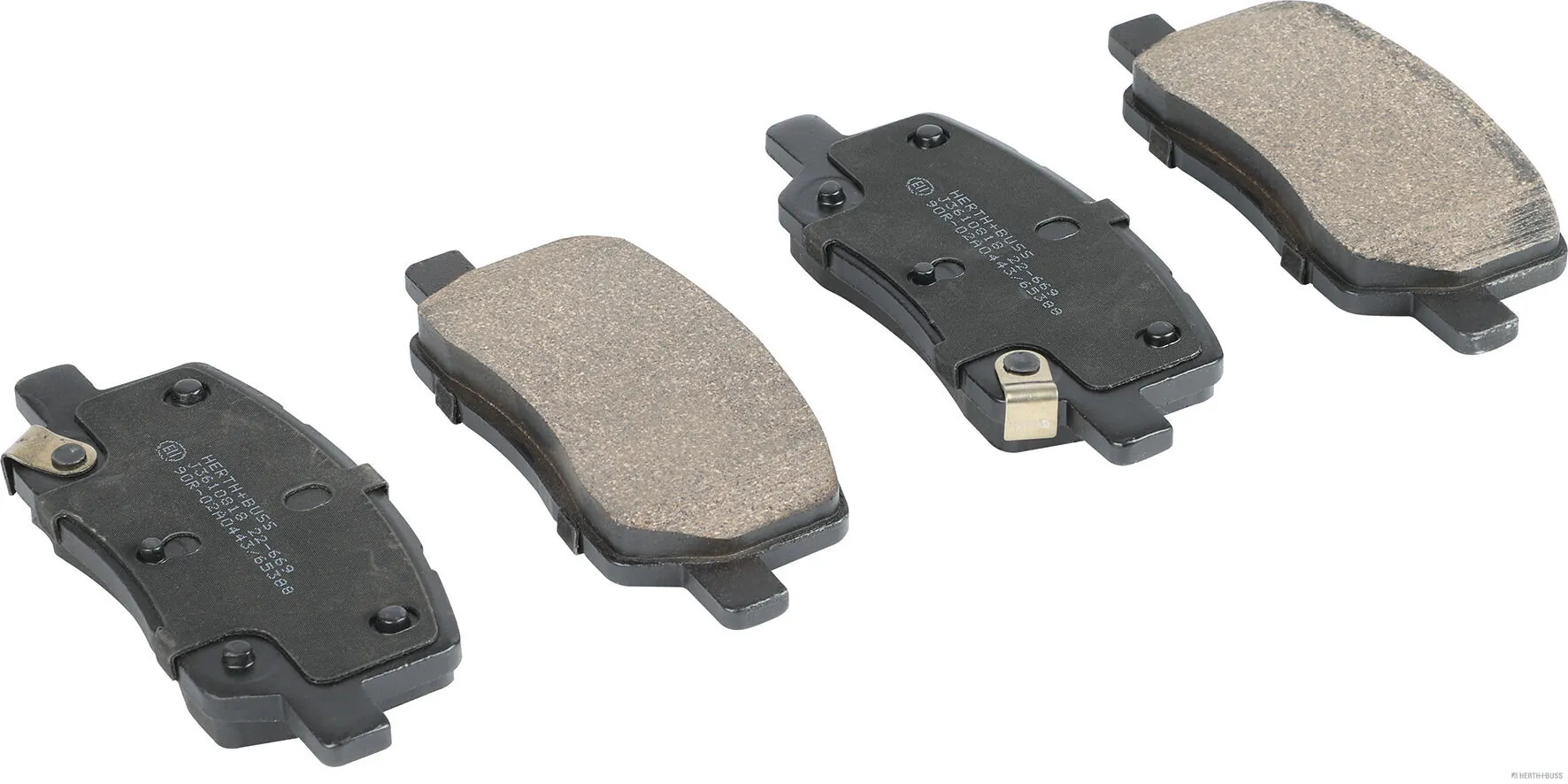 HERTH+BUSS JAKOPARTS fékbetétkészlet, tárcsafék - J3610818 - TothCarparts