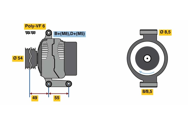 Carwood Group generátor - BREF0320986080980 - TothCarparts