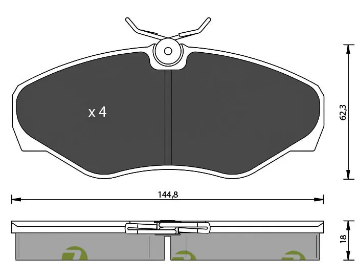 7 SEVEN PARTS fékbetétkészlet, tárcsafék - SVP21880 - TothCarparts
