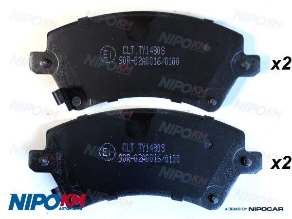 NipoKM fékbetétkészlet, tárcsafék - CLT.TY1480S - TothCarparts