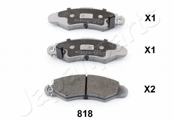 PEMEBLA fékbetétkészlet, tárcsafék - JAPPA-818AF - TothCarparts