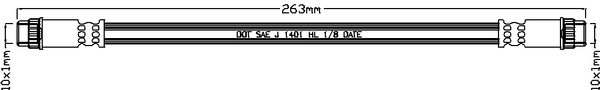 JURATEK fékcső - JBH1007 - TothCarparts