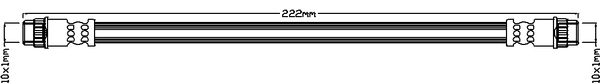 JURATEK fékcső - JBH1008 - TothCarparts