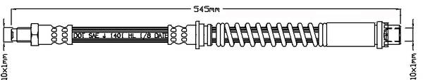 JURATEK fékcső - JBH1223 - TothCarparts