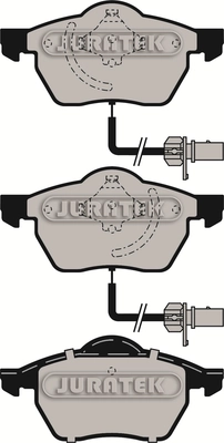 JURATEK fékbetétkészlet, tárcsafék - JCP1323 - TothCarparts