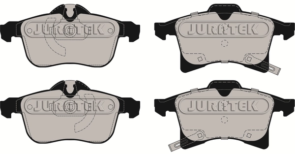 JURATEK fékbetétkészlet, tárcsafék - JCP1640 - TothCarparts