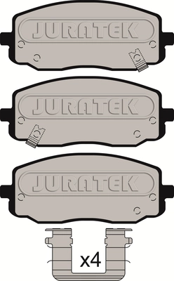 JURATEK fékbetétkészlet, tárcsafék - JCP1783 - TothCarparts