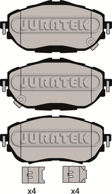 JURATEK fékbetétkészlet, tárcsafék - JCP8169 - TothCarparts