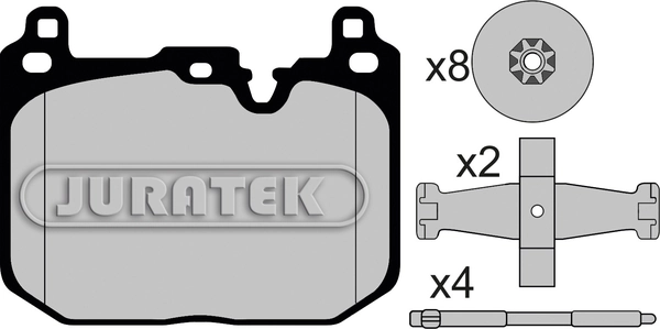 JURATEK fékbetétkészlet, tárcsafék - JCP8231 - TothCarparts