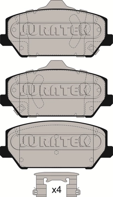 JURATEK fékbetétkészlet, tárcsafék - JCP8273 - TothCarparts