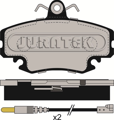JURATEK fékbetétkészlet, tárcsafék - JCP845 - TothCarparts