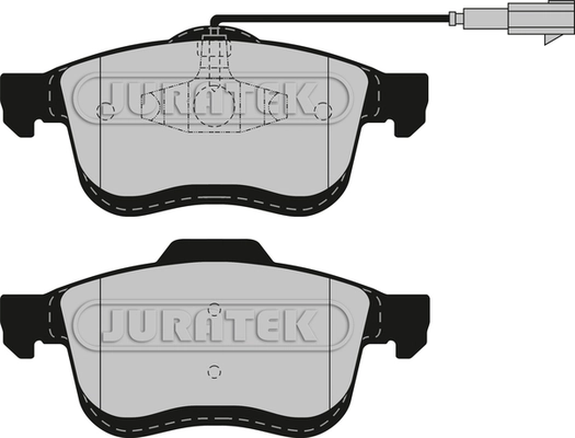 JURATEK fékbetétkészlet, tárcsafék - JCP8566 - TothCarparts