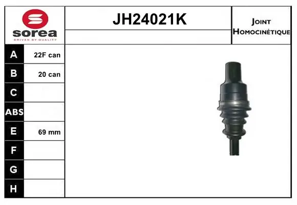 SNRA csuklókészlet, hajtótengely - JH24021K - TothCarparts