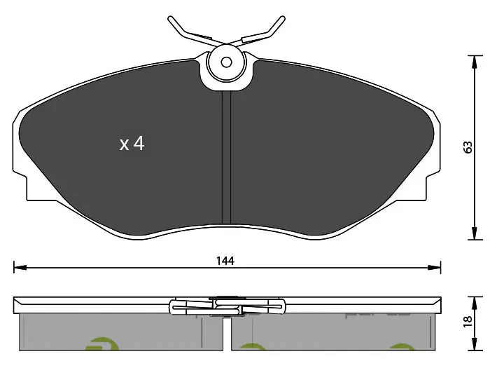 7 SEVEN PARTS fékbetétkészlet, tárcsafék - SVP21881 - TothCarparts