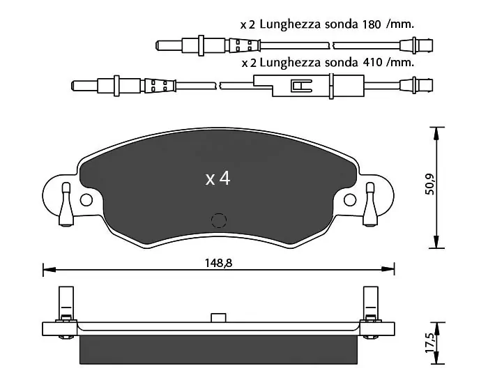 7 SEVEN PARTS fékbetétkészlet, tárcsafék - SVP20810 - TothCarparts