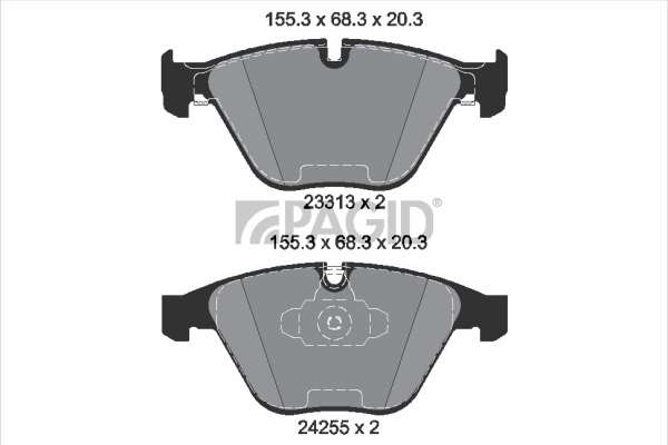 PAGID fékbetétkészlet, tárcsafék - T1770N - TothCarparts